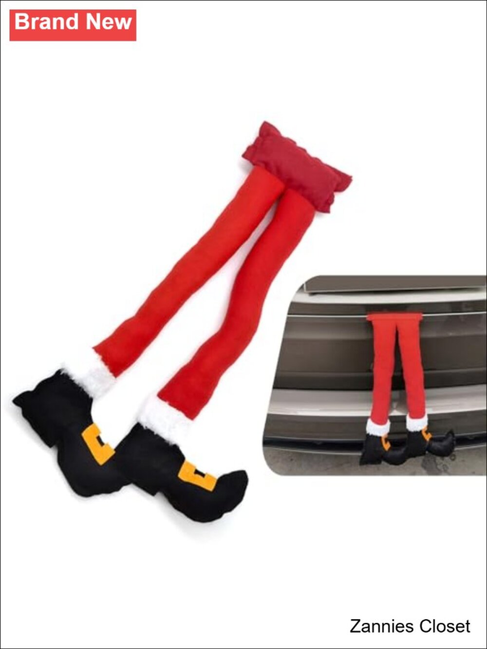 🎄 Plush Elf Leg Hanging Ornament Christmas Decoration for Home & Car